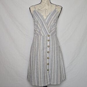 Knot Sisters Striped Mini Sundress - Large